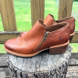 Timberland Sutherlin Bay Brown Leather Shooties with Side Zip 8